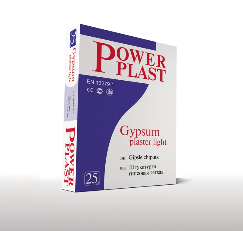 Light gypsum plaster